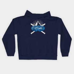 Ski Fort Collins Colorado Flag Skiing Winter Sports Kids Hoodie